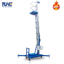 6m-14m Aluminum Mast Ladder Platform Electric Hydraulic Work Platform For Man Lift